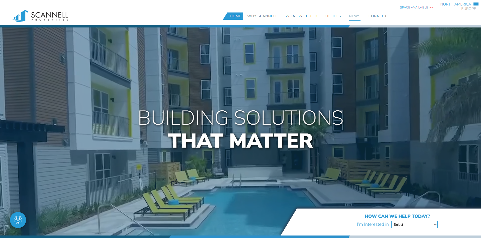 Scannell Properties desktop preview